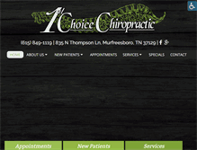 Tablet Screenshot of chirotn.com